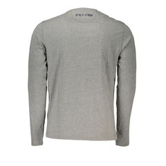 La Martina Grijs Katoenen Heren T-shirt