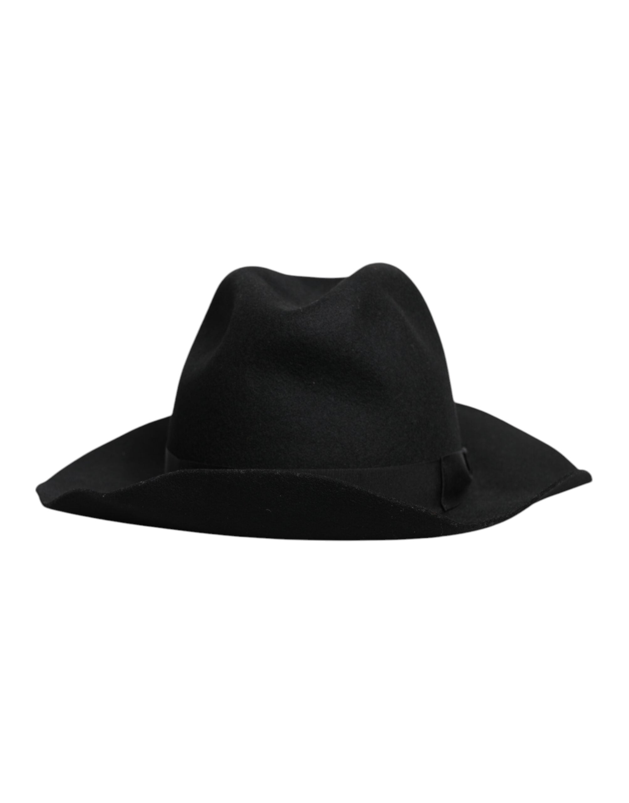 Dolce & Gabbana Schwarzer Trilby-Fedora mit breiter Krempe