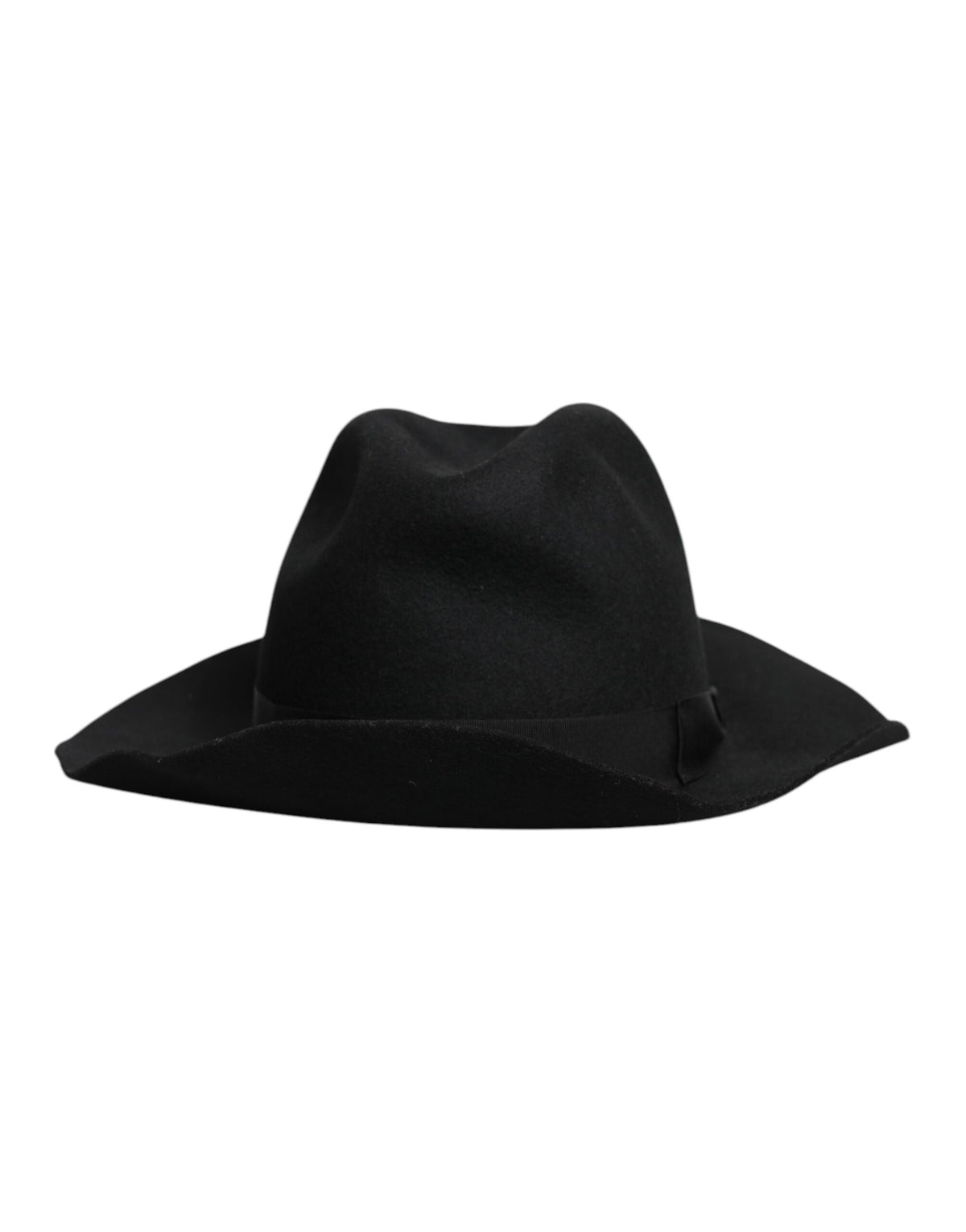 Dolce & Gabbana Schwarzer Trilby-Fedora mit breiter Krempe