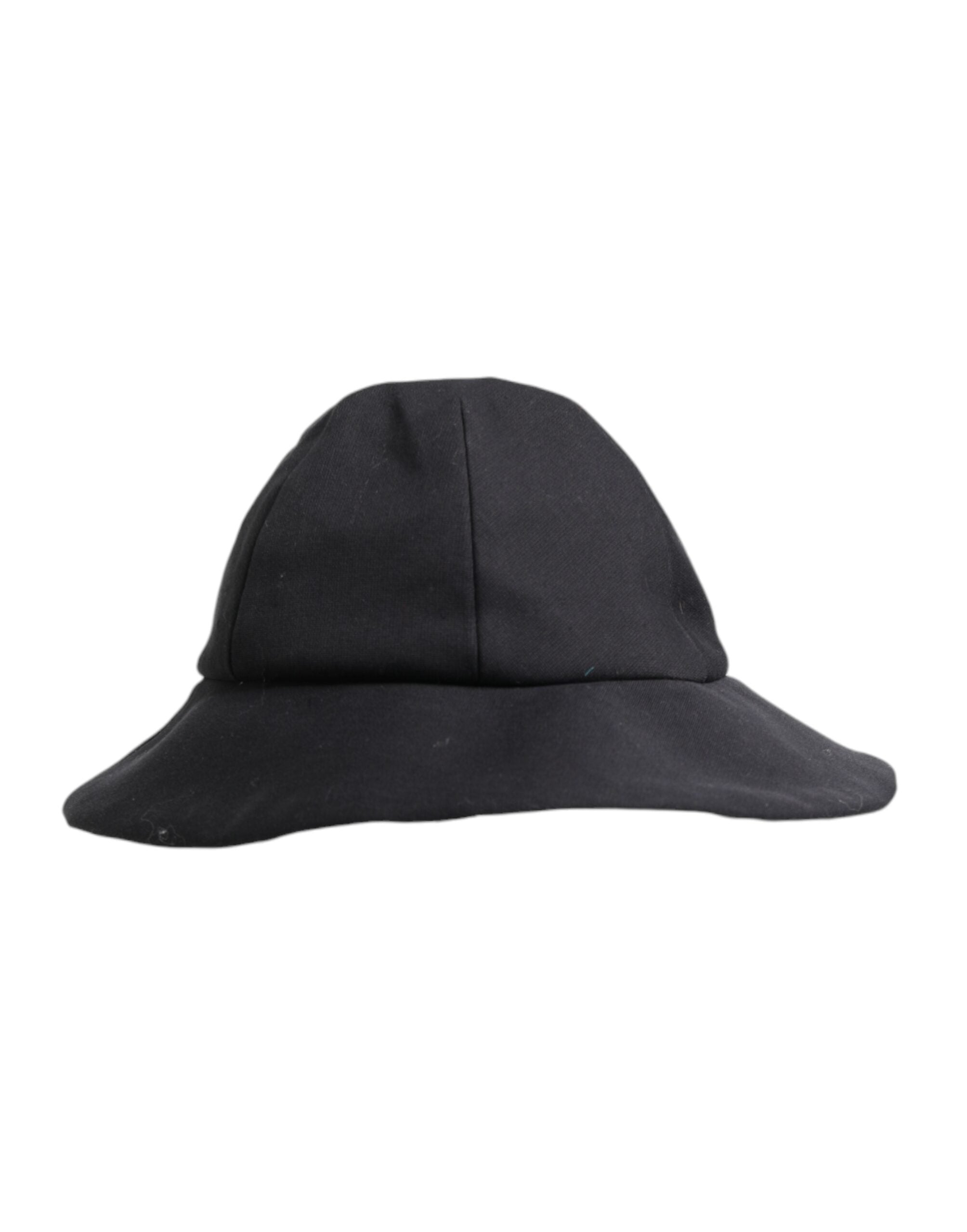 Dolce & Gabbana Zwarte Katoenen Bucket Hat met Brede Rand