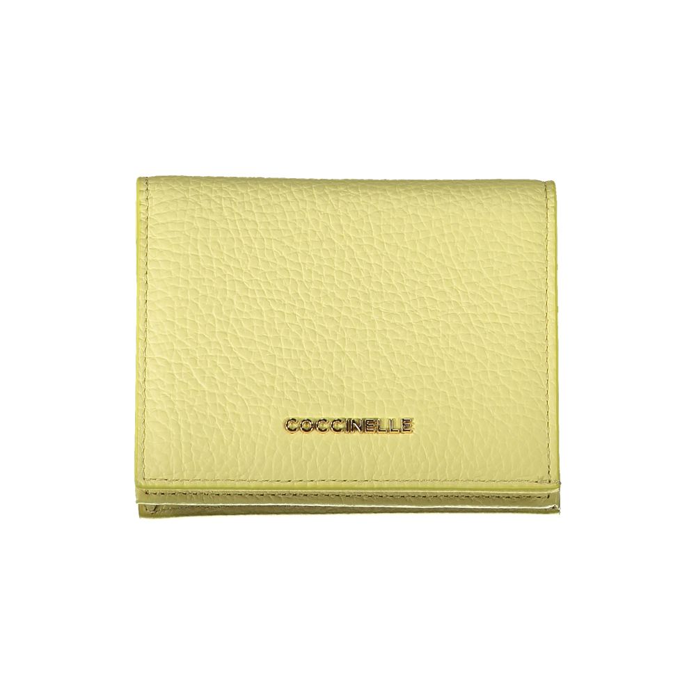 Coccinelle Gelbe Leder Damen Geldbörse
