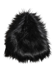 Dolce & Gabbana Schwarzer Kunstpelz-Damen-Fischerhut