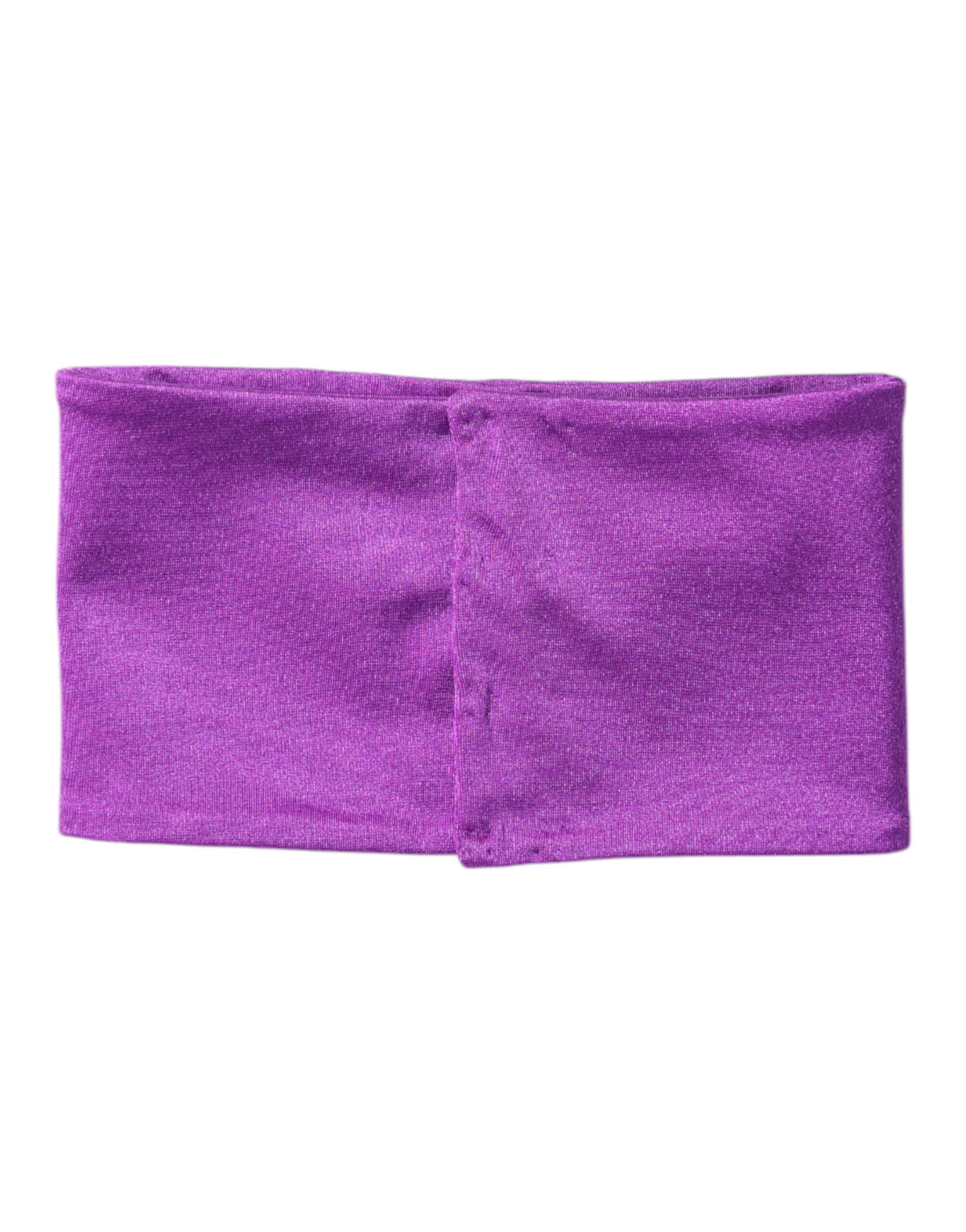 Dolce & Gabbana Damen Schlauchschal aus lila Nylon-Stretch
