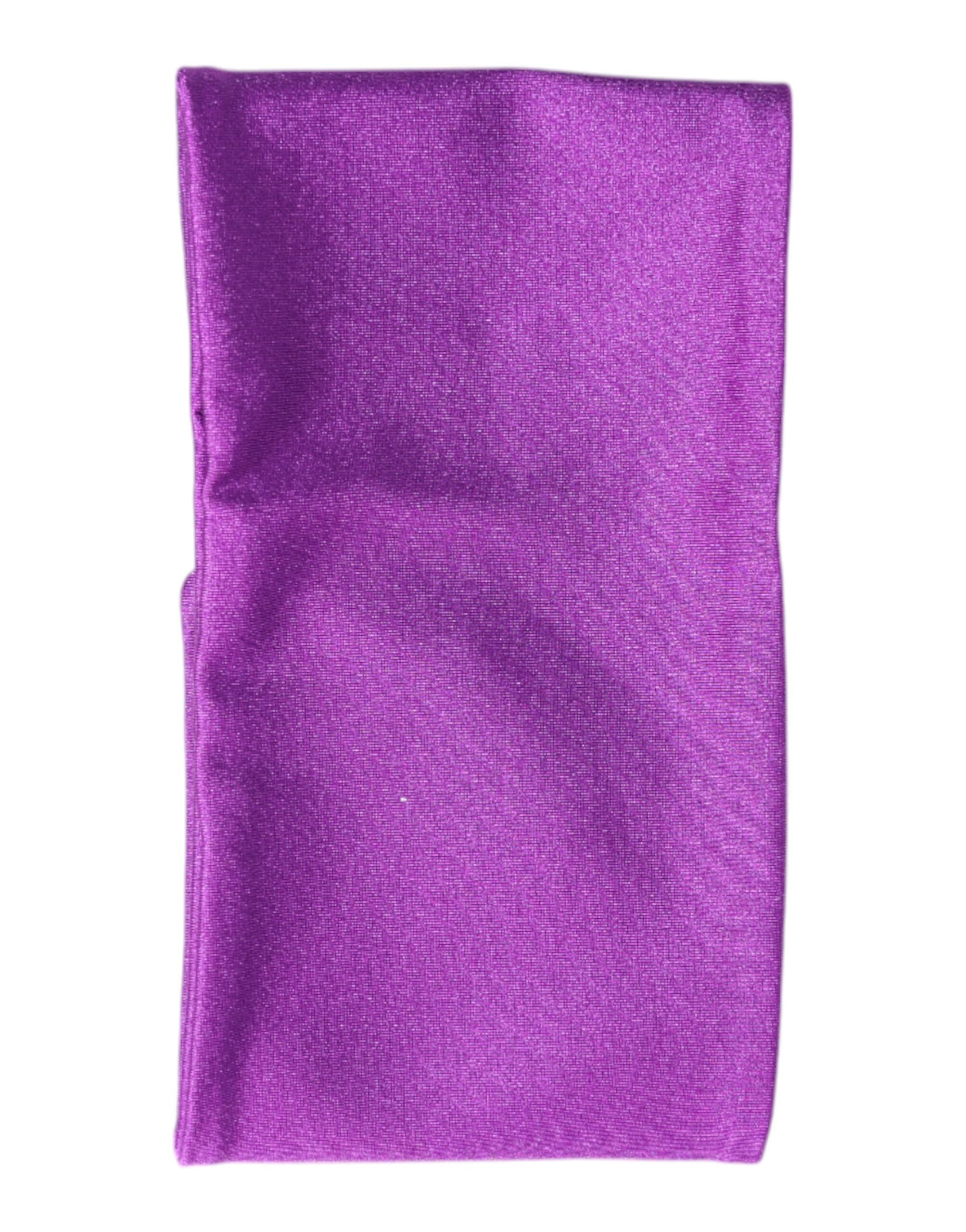 Dolce & Gabbana Damen Schlauchschal aus lila Nylon-Stretch