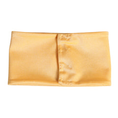 Dolce & Gabbana Gelber Nylon-Stretch Damen Halswärmer Schal