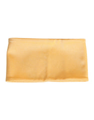 Dolce & Gabbana Gelber Nylon-Stretch Damen Halswärmer Schal