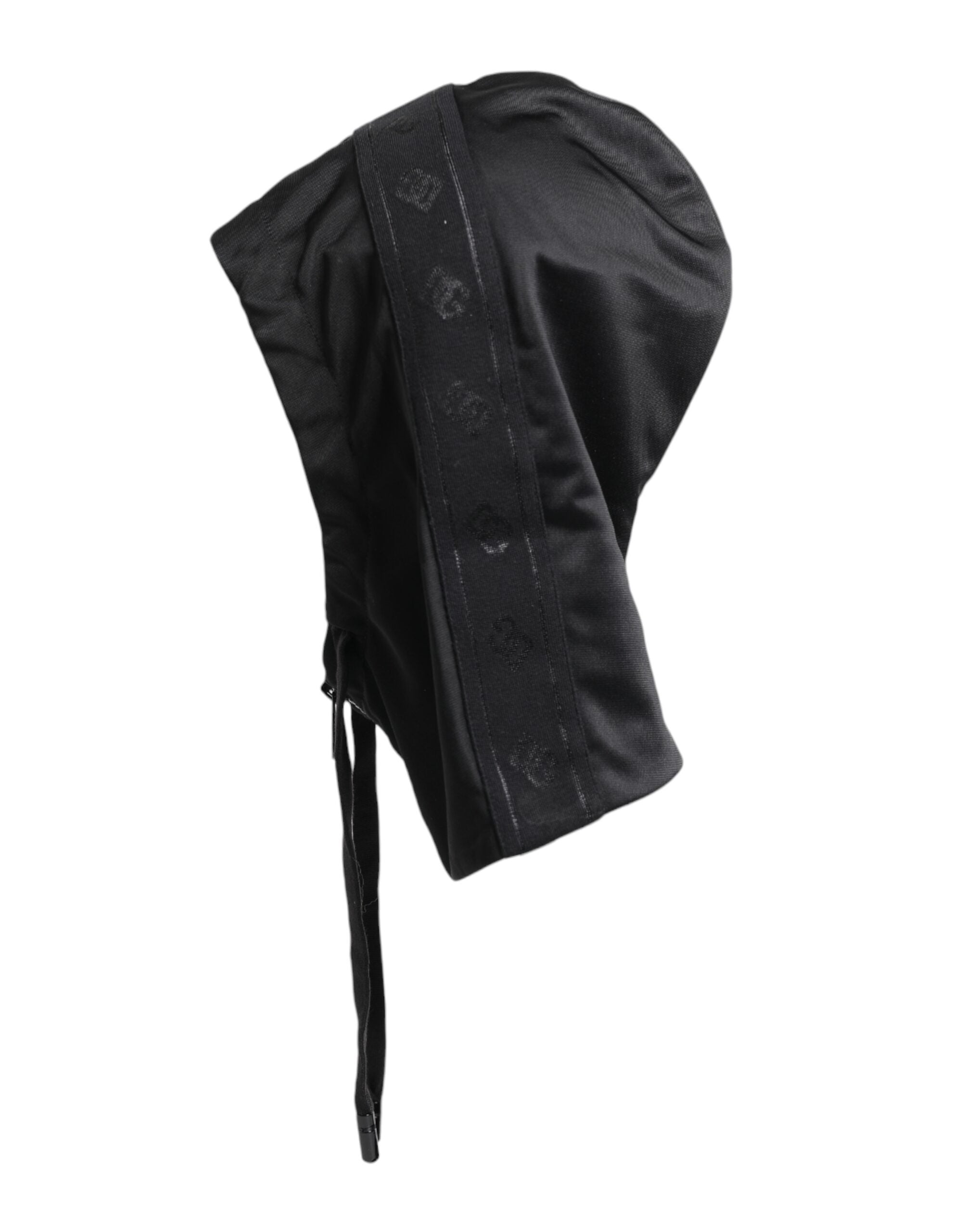 Dolce & Gabbana Zwarte Polyester Hoofddoek