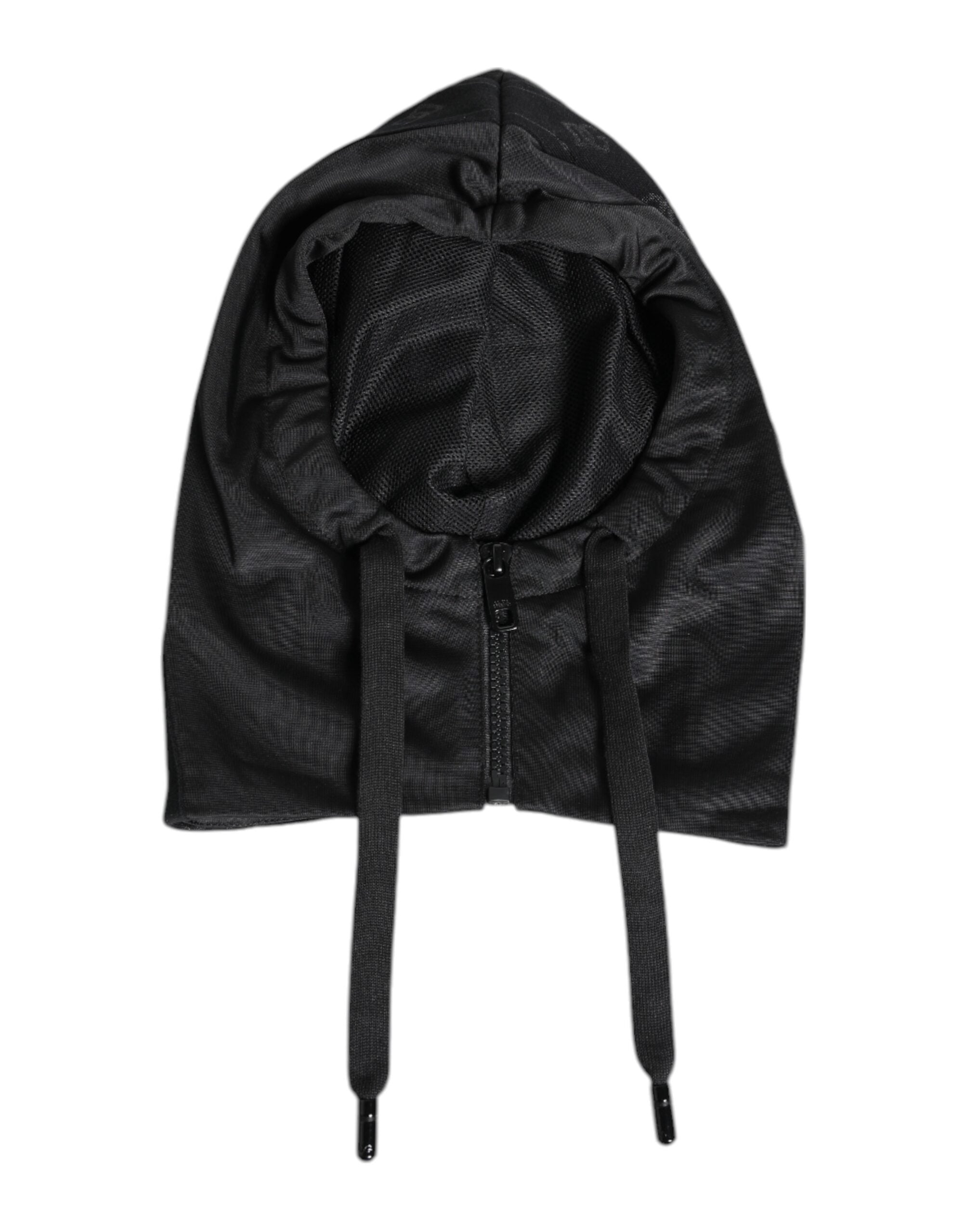 Dolce & Gabbana Zwarte Polyester Hoofddoek