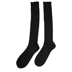 Dolce & Gabbana Schwarze DG-Logo-Print Kniestrümpfe