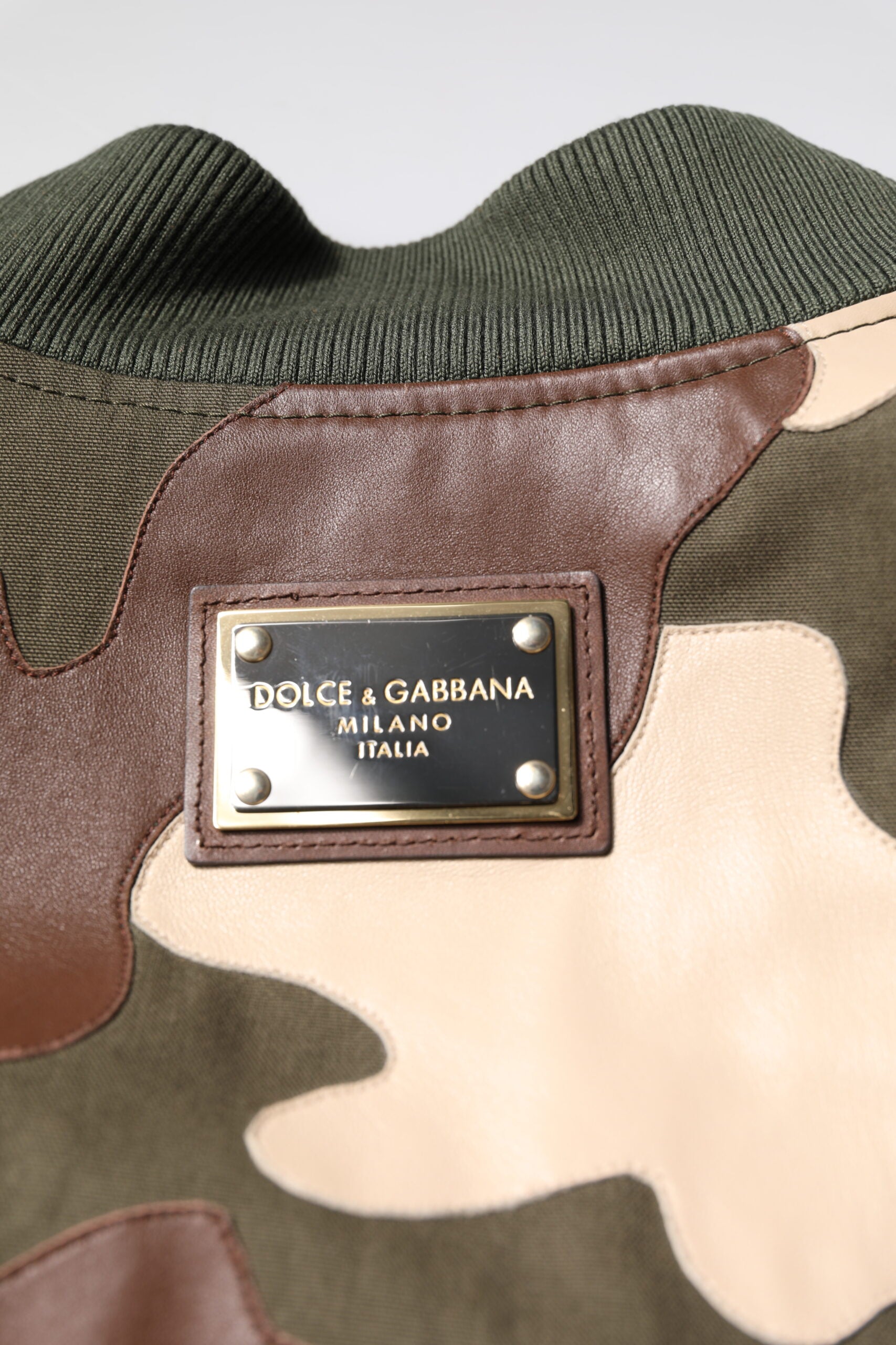 Dolce & Gabbana veelkleurig katoenen bomberjack met volledige rits