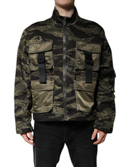 Dolce & Gabbana Bomberjacke aus Baumwolle mit Tarnmuster in mehreren Farben