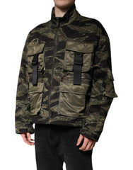 Dolce & Gabbana Bomberjacke aus Baumwolle mit Tarnmuster in mehreren Farben