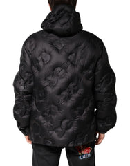 Dolce & Gabbana Zwarte Parka Jas met Capuchon Winterjas