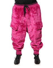 Dolce & Gabbana Rosa Acryl Cargo Jogging Sweatpants Hose