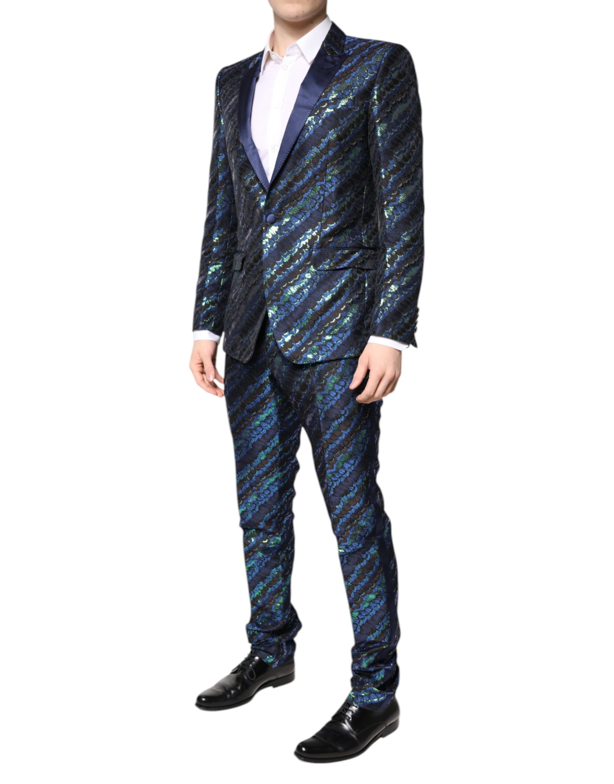 Dolce & Gabbana Mehrfarbiger Polyester-Jacquard-Zweiteiler