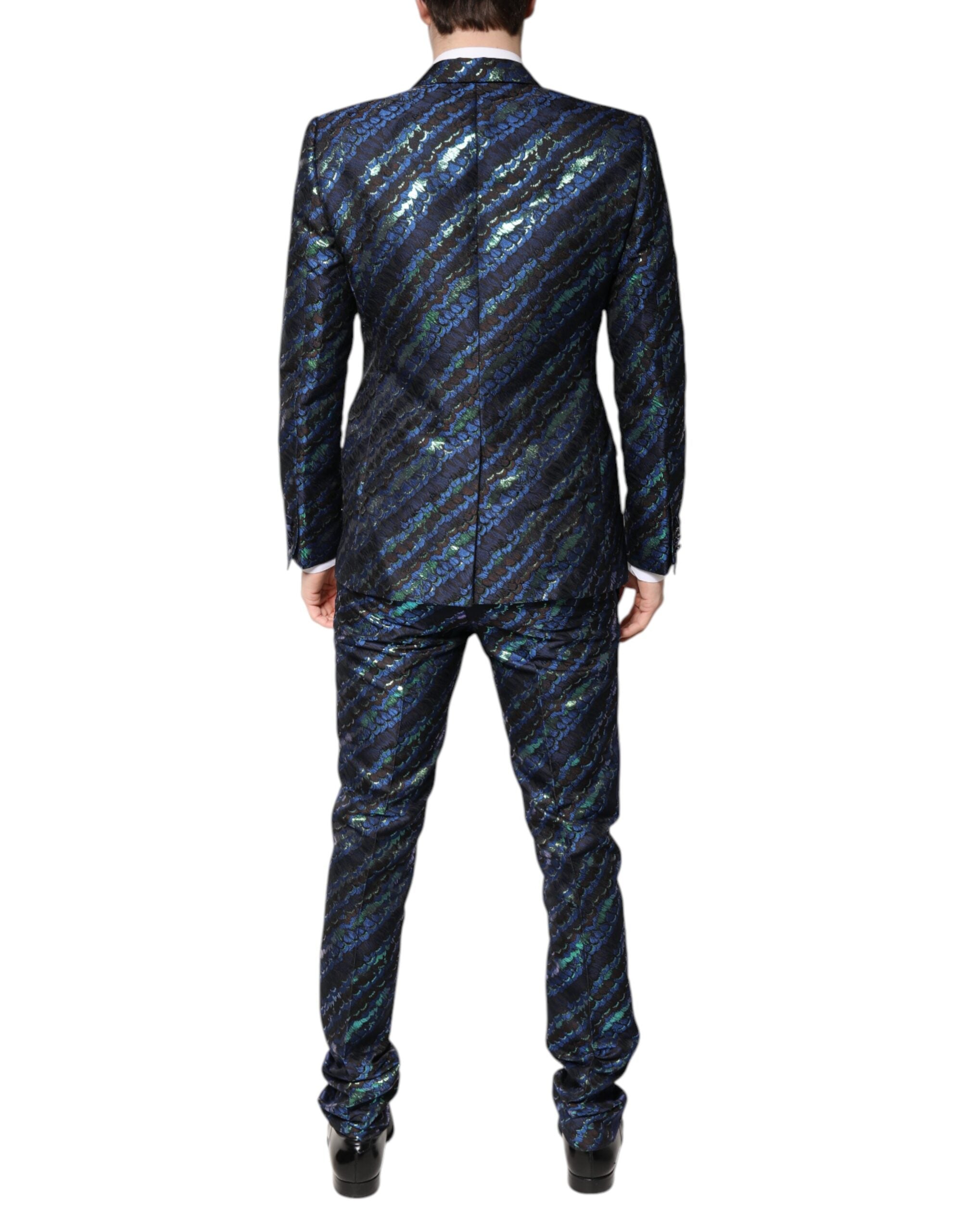 Dolce & Gabbana Mehrfarbiger Polyester-Jacquard-Zweiteiler