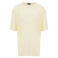 Corneliani Gelbes Leinen-T-Shirt