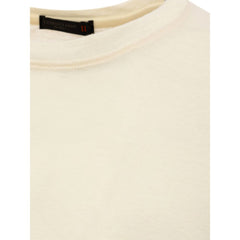 Corneliani Gelbes Leinen-T-Shirt