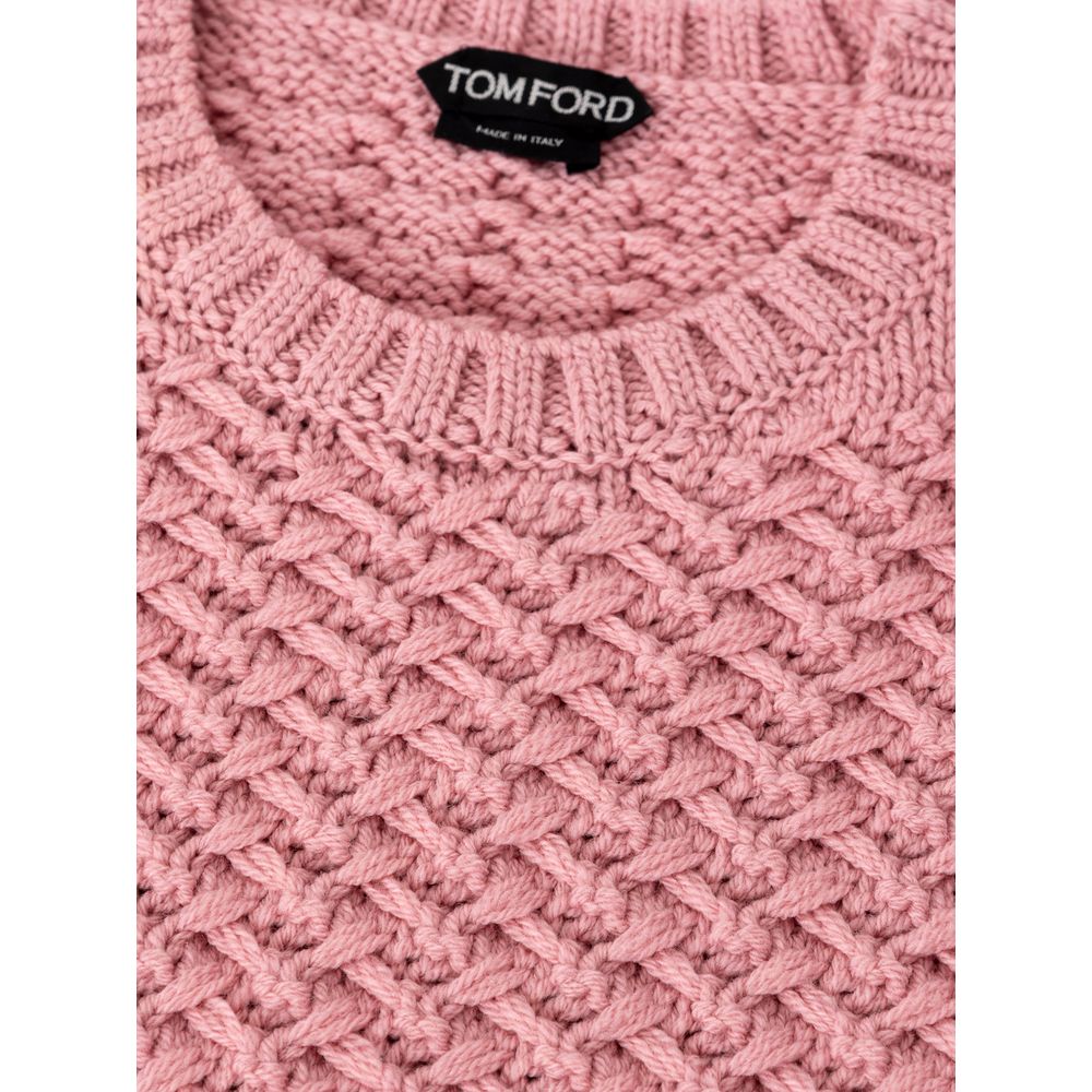 Tom Ford Pinkes Woll-Sweatshirt