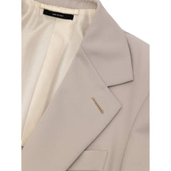 Tom Ford Beigefarbener Blazer aus Wolle