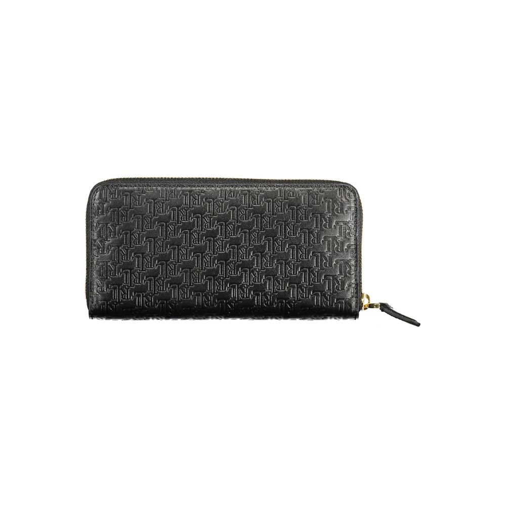 Ralph Lauren Damen-Geldbörse aus schwarzem Leder