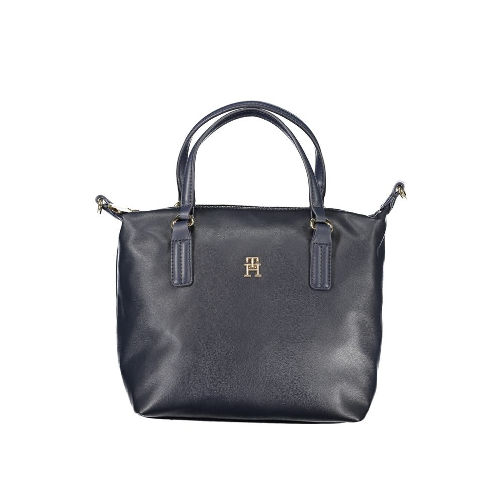 Tommy Hilfiger Damenhandtasche aus blauem Polyester