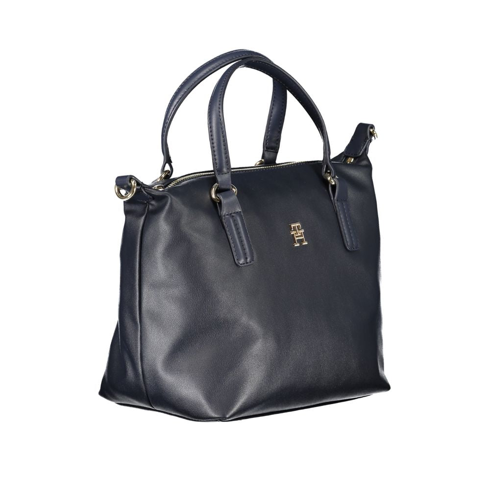 Tommy Hilfiger Damenhandtasche aus blauem Polyester
