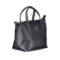 Tommy Hilfiger Damenhandtasche aus blauem Polyester