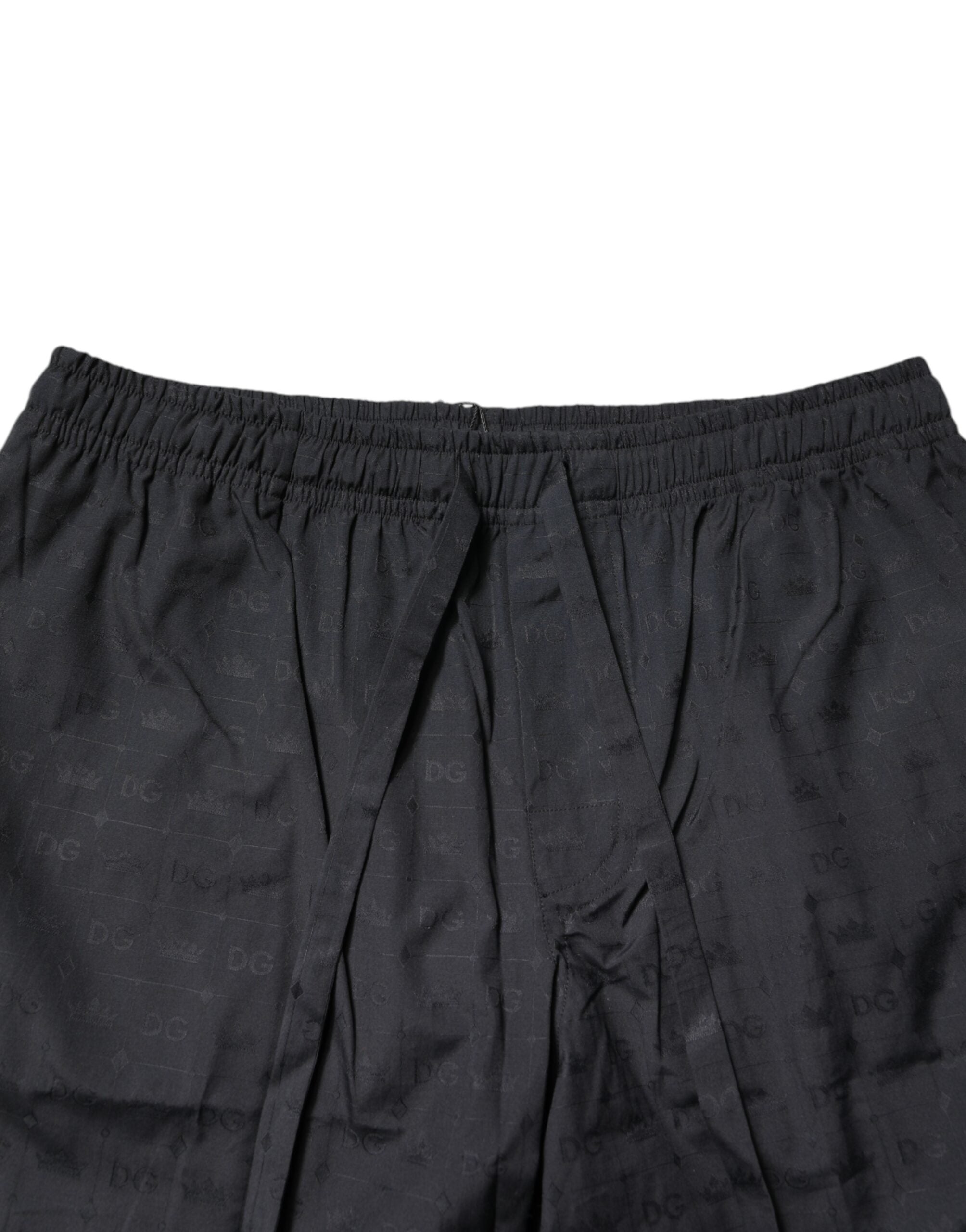 Dolce & Gabbana Schwarzes Baumwoll-Schlafanzug-Set für Herren