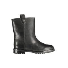 Ralph Lauren Damen Stiefelette aus schwarzem Leder