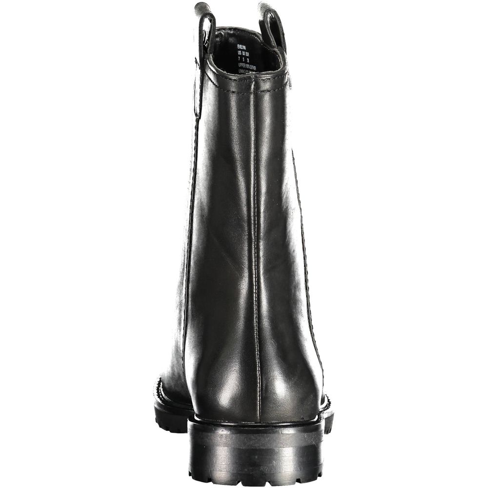 Ralph Lauren Damen Stiefelette aus schwarzem Leder