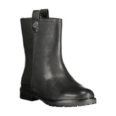 Ralph Lauren Damen Stiefelette aus schwarzem Leder