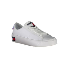 Tommy Hilfiger Damen Sneaker aus weißem Leder