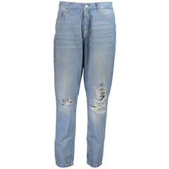 Calvin Klein Azzurro Baumwoll-Damenjeans