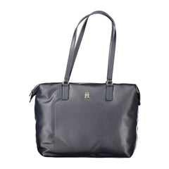 Tommy Hilfiger Damen-Schultertasche aus blauem Polyester