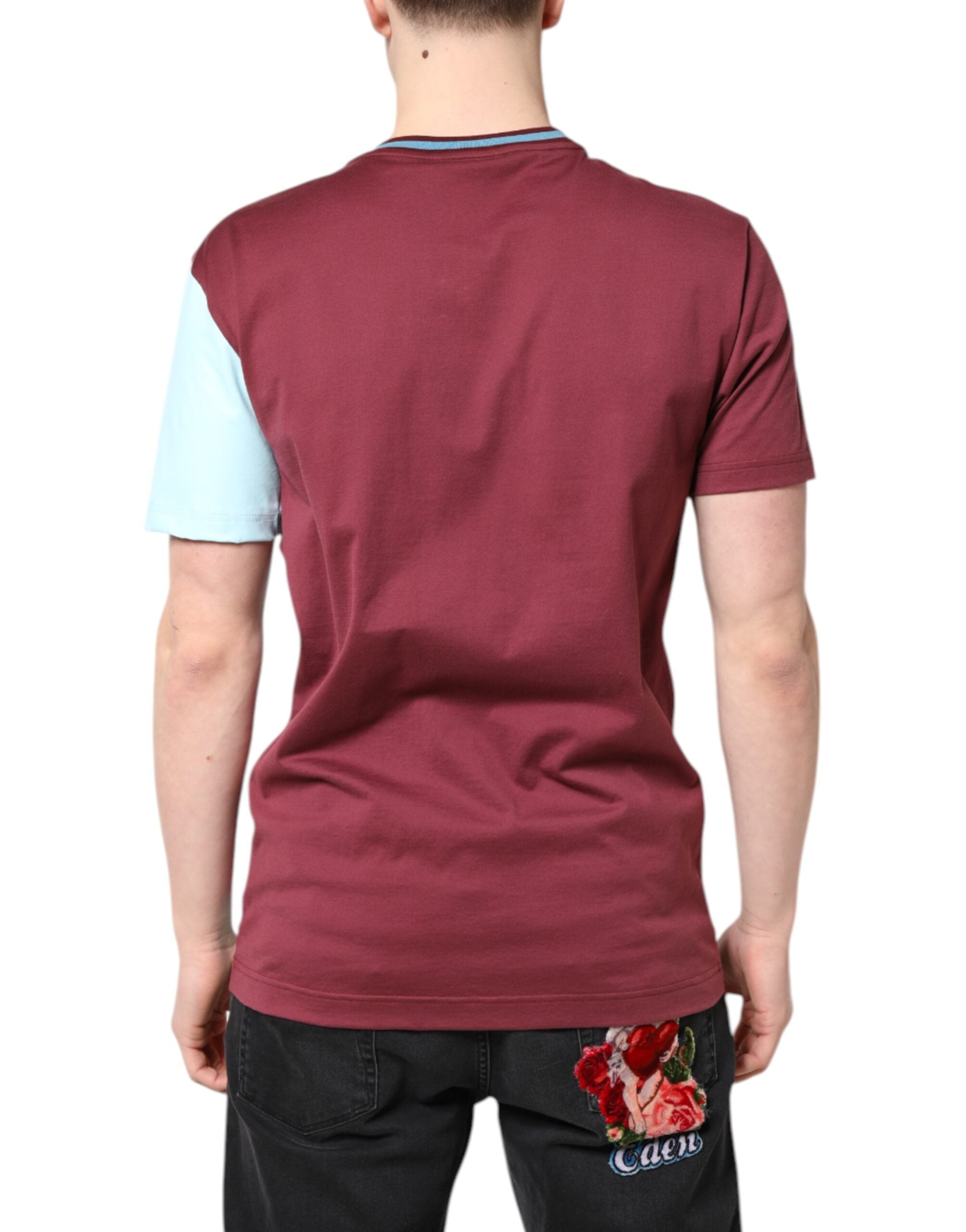 Dolce & Gabbana Kurzarm-T-Shirt mit mehrfarbigem Logo-Print