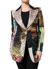 Dolce & Gabbana veelkleurig bloemen patchwork jacquard jack