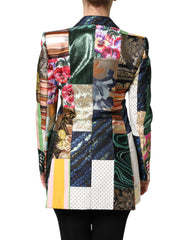 Dolce & Gabbana veelkleurig bloemen patchwork jacquard jack