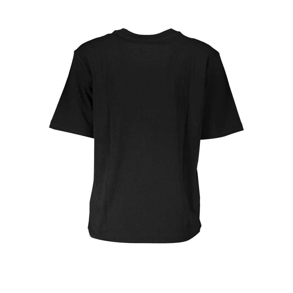 Patrizia Pepe Schwarzes Baumwoll-T-Shirt für Damen