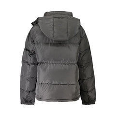 Tommy Hilfiger „Schwarze Damen-Polyesterjacke mit abnehmbarer Kapuze“
