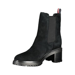 Tommy Hilfiger Zwarte Leren Dameslaars