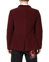 GF Ferre Bordeaux Ribfluwelen Regular Fit Heren Jasje Blazer