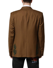 Dolce & Gabbana Brauner MARTINI Einreiher Mantel Blazer
