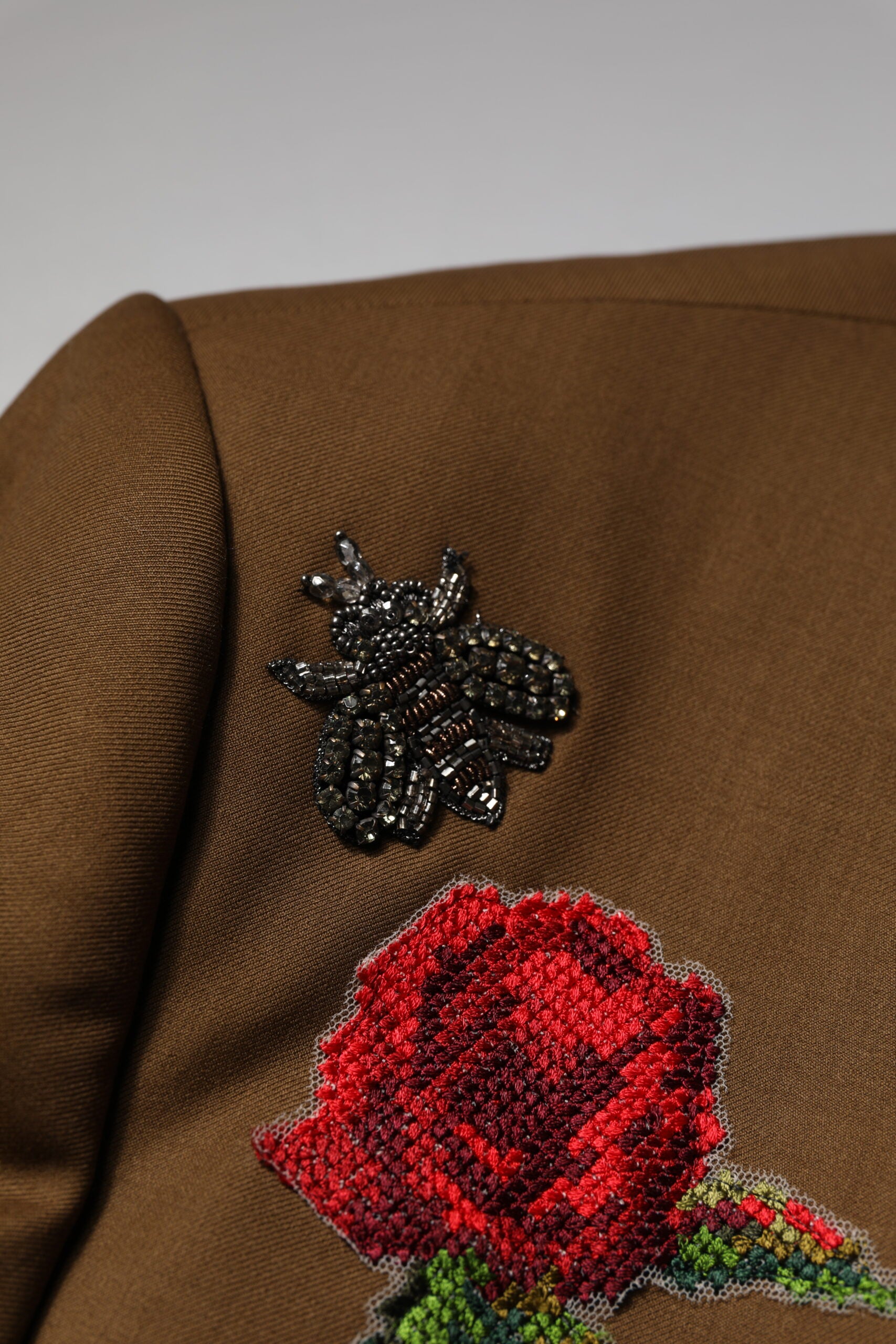 Dolce & Gabbana Brauner MARTINI Einreiher Mantel Blazer