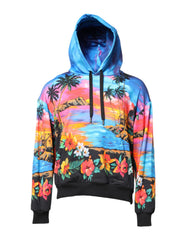 Dolce & Gabbana Hooded Sweatshirt Sweater met meerkleurige print