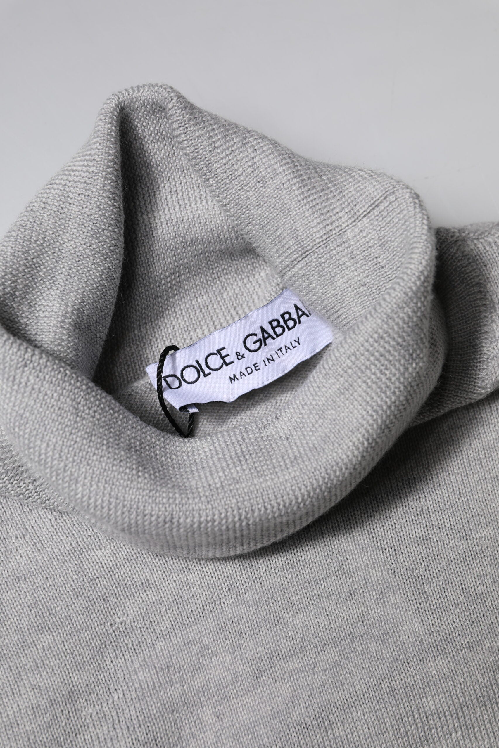 Dolce & Gabbana Grijs Wollen Gebreide Herentrui