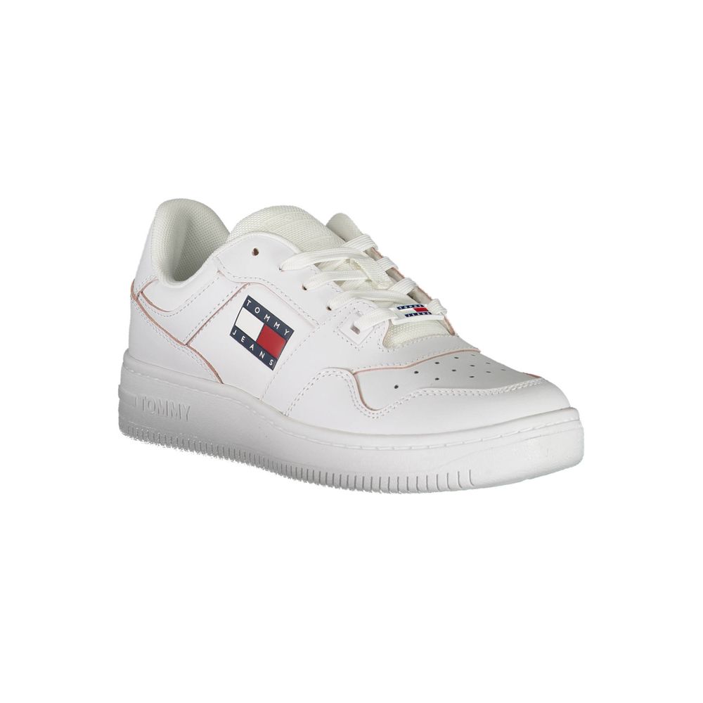 Tommy Hilfiger Damen Sneaker aus weißem Leder