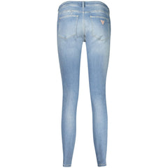 Guess Jeans Blauwe Katoenen Dames Skinny Jeans