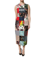 Dolce & Gabbana Mouwloze Patchwork Schedejurk in Meerkleurig