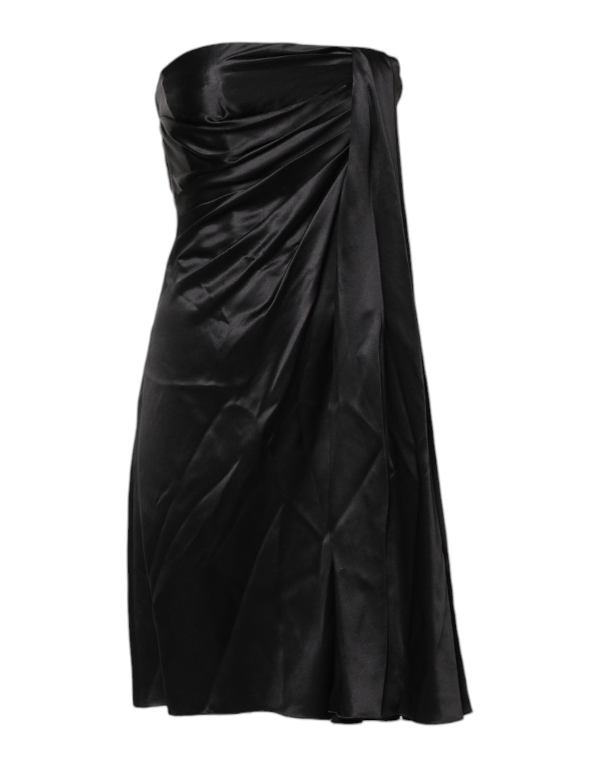 Dolce & Gabbana Schwarzes trägerloses Etui-A-Linien-Minikleid
